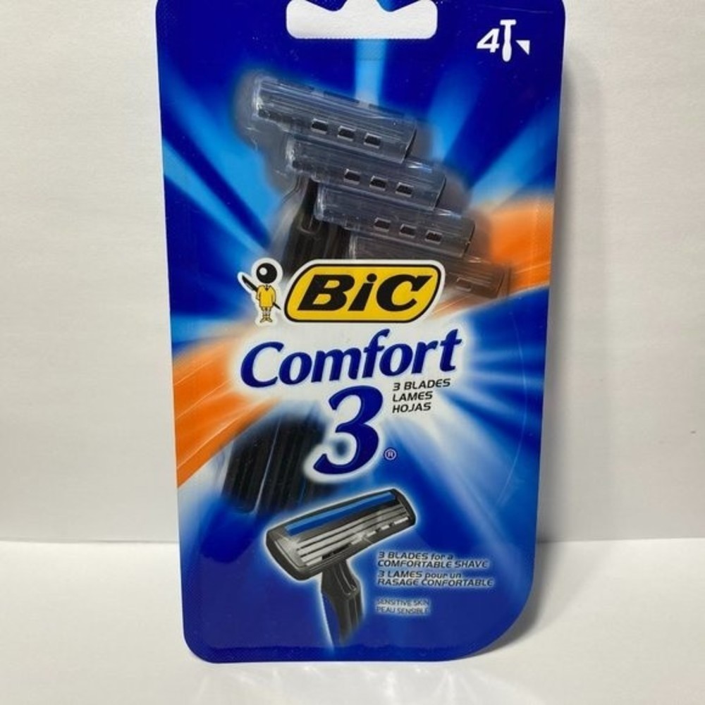 6 Packs Bic Comfort 3 Men's Razors (4 Per Pack)